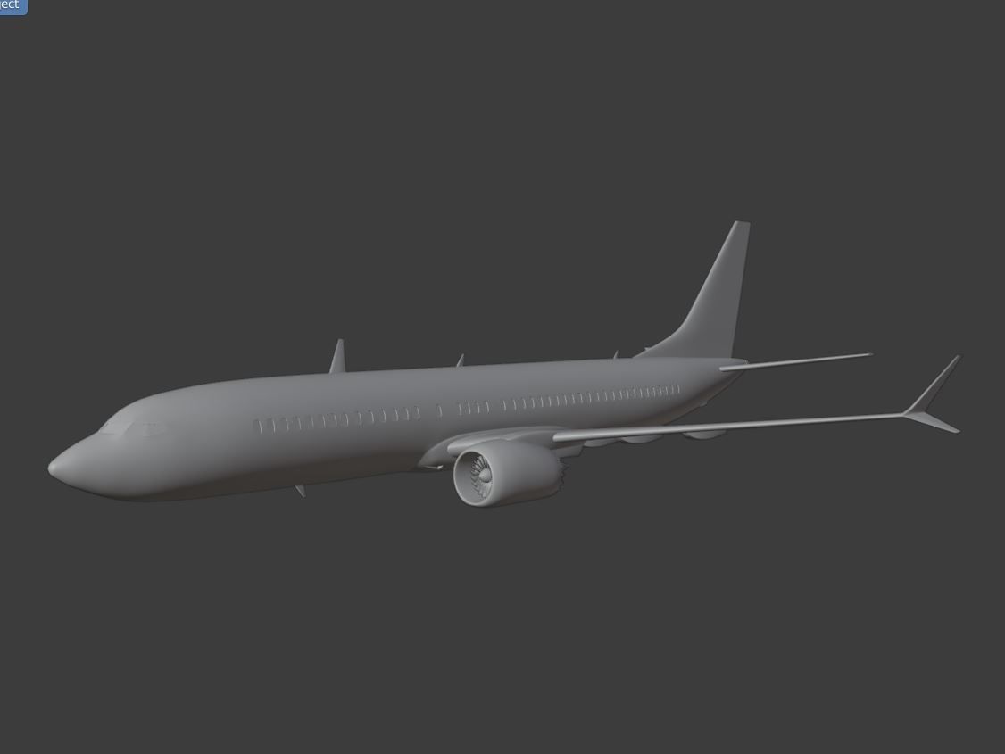 BOEING 737 MAX 8 READY FOR 3D PRINTING 3D print model_5