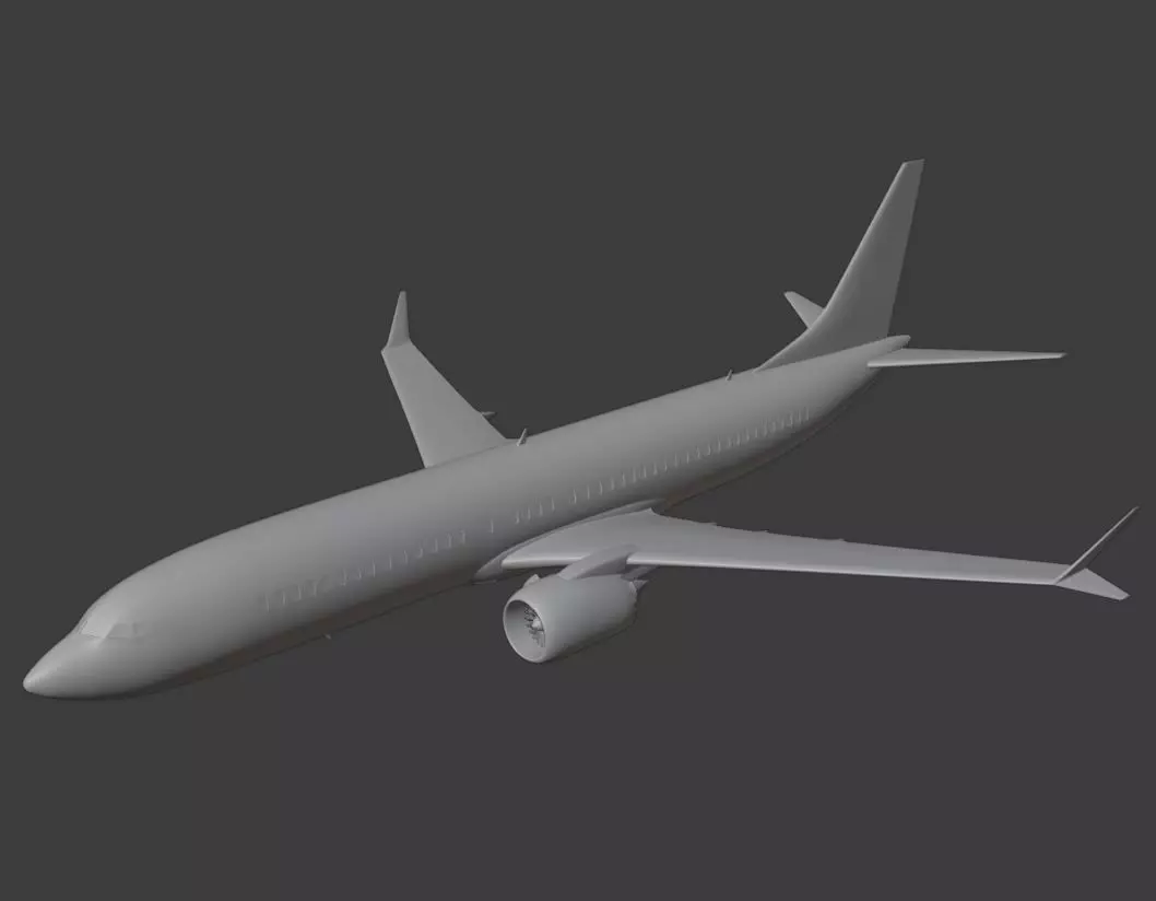 BOEING 737 MAX 8 READY FOR 3D PRINTING 3D print model_0