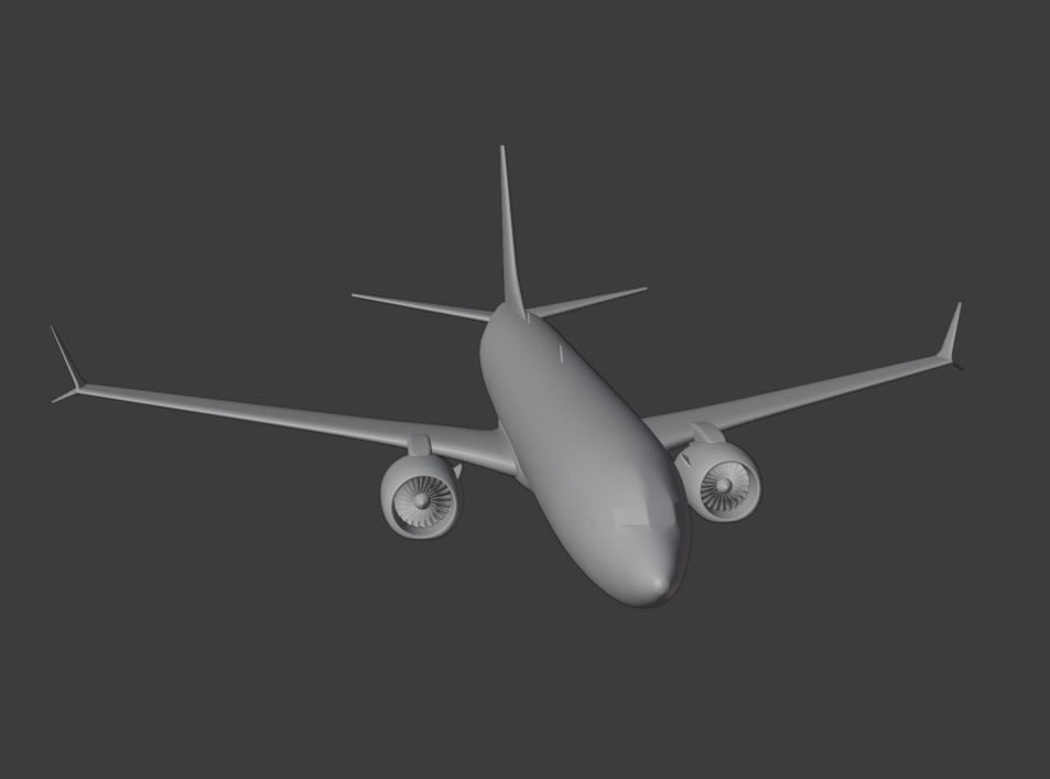 BOEING 737 MAX 8 READY FOR 3D PRINTING 3D print model_3