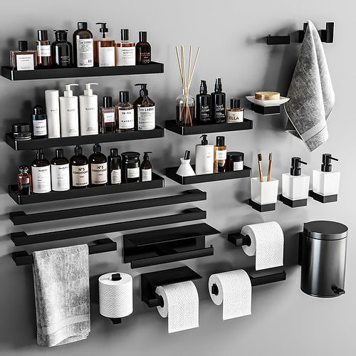 Bathroom accessories 3D model