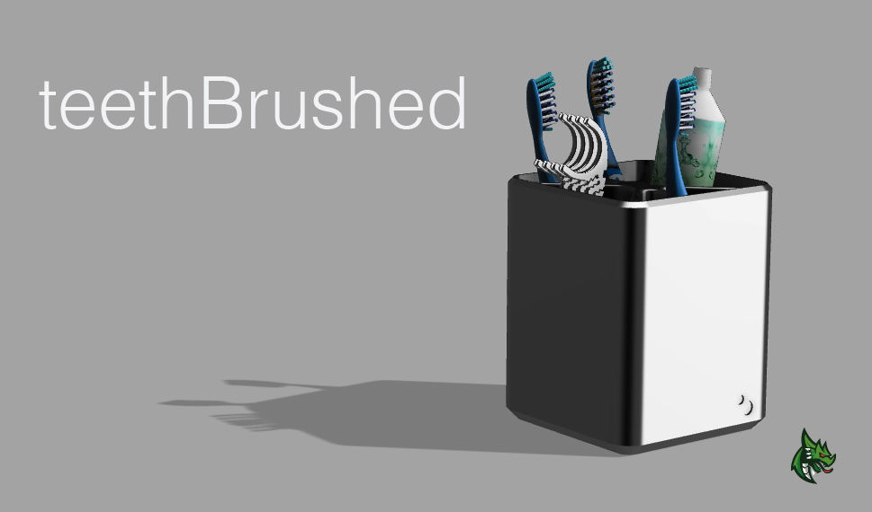 teethBrushed - toothBrush holderz 3D print model_1