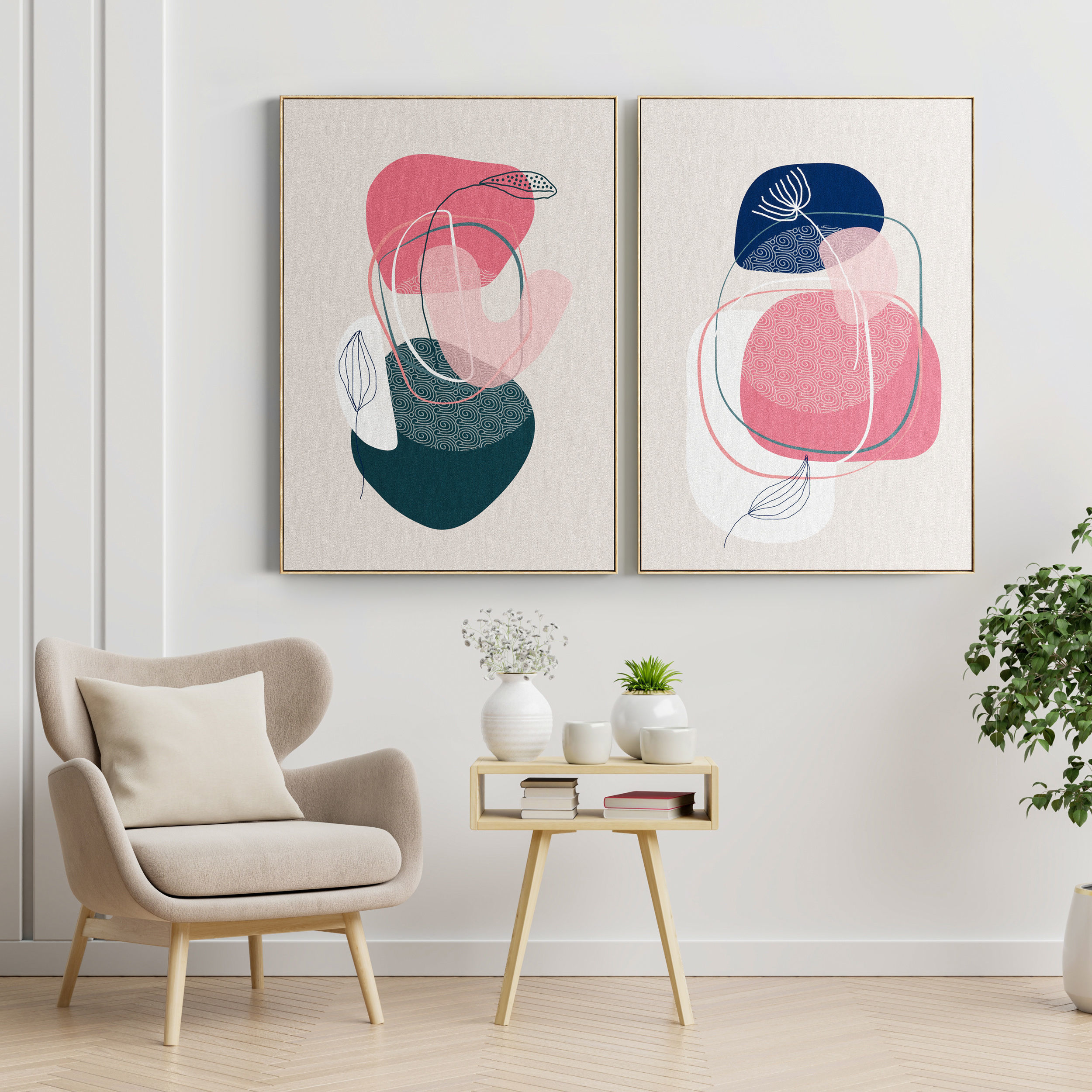 Photo Frame 46 Low-poly 3D model_1