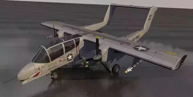 North American Rockwell OV-10 Bronco 3D model