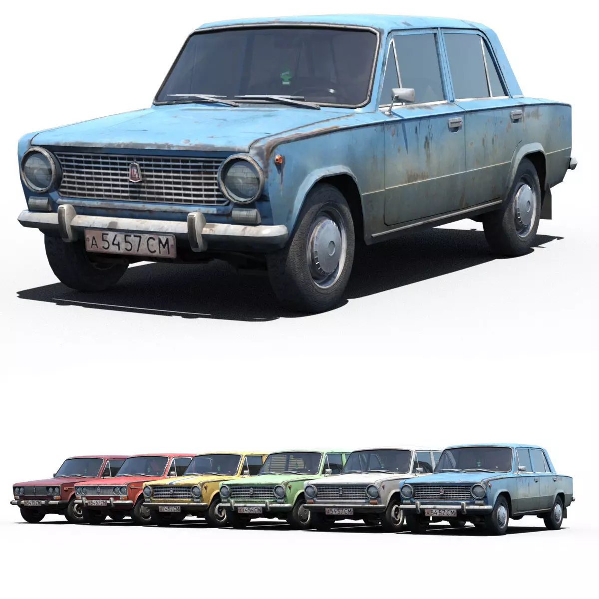3D model Pack of Ladas VR / AR / low-poly | CGTrader