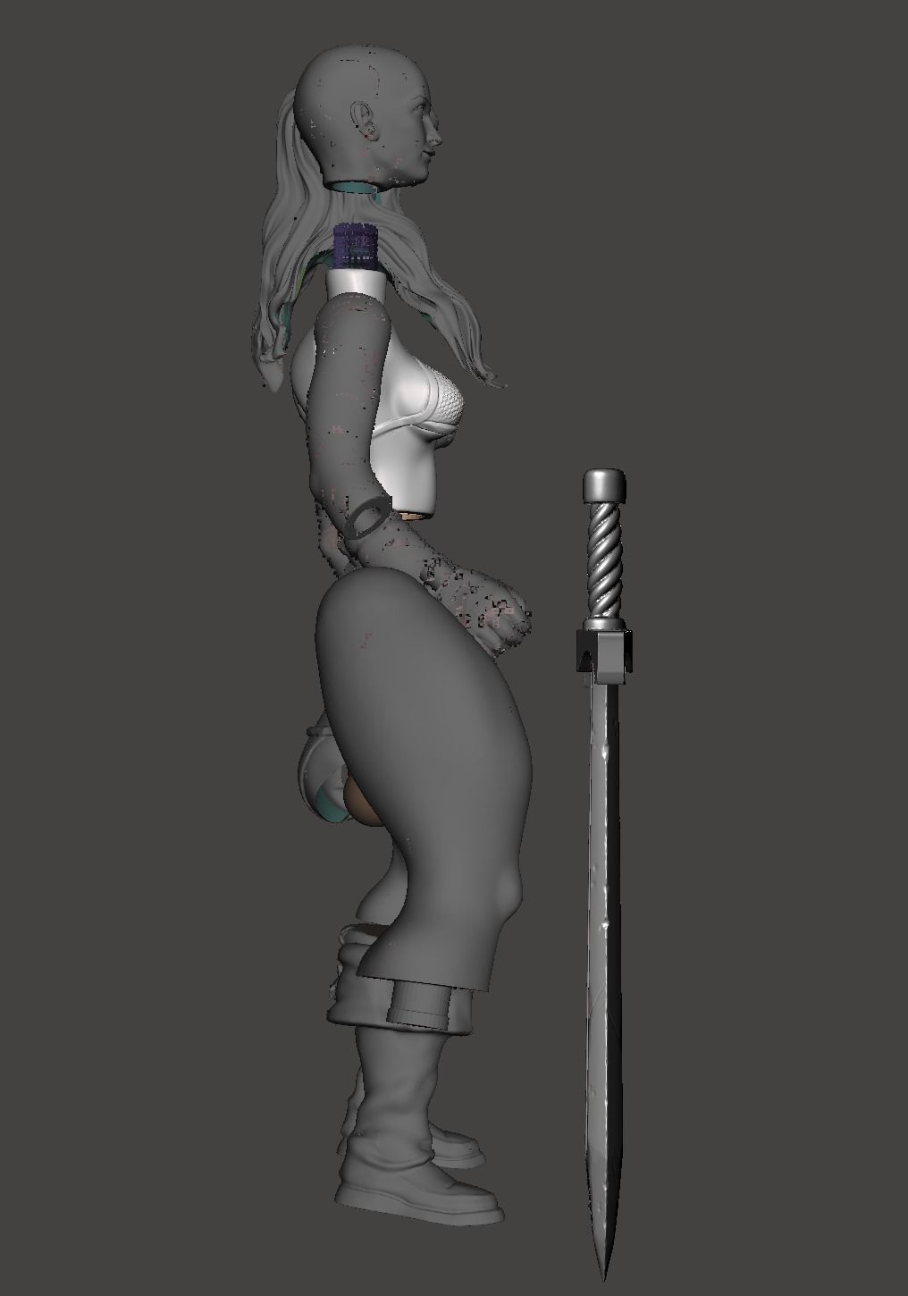 TYRIS FLARE - GOLDEN AXE 3D print model_4