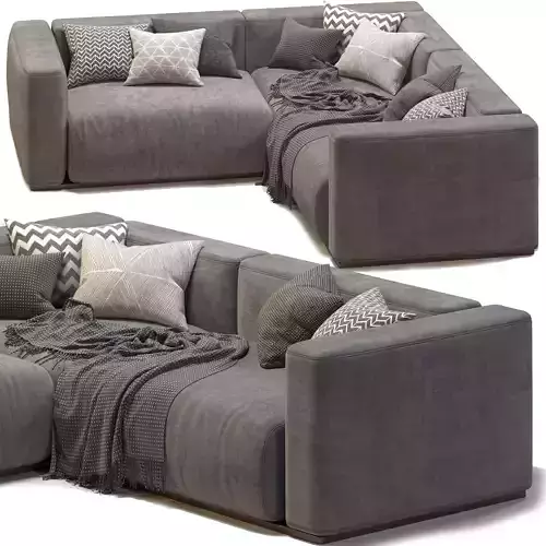 Lario Flexform L Shaped sofa 02