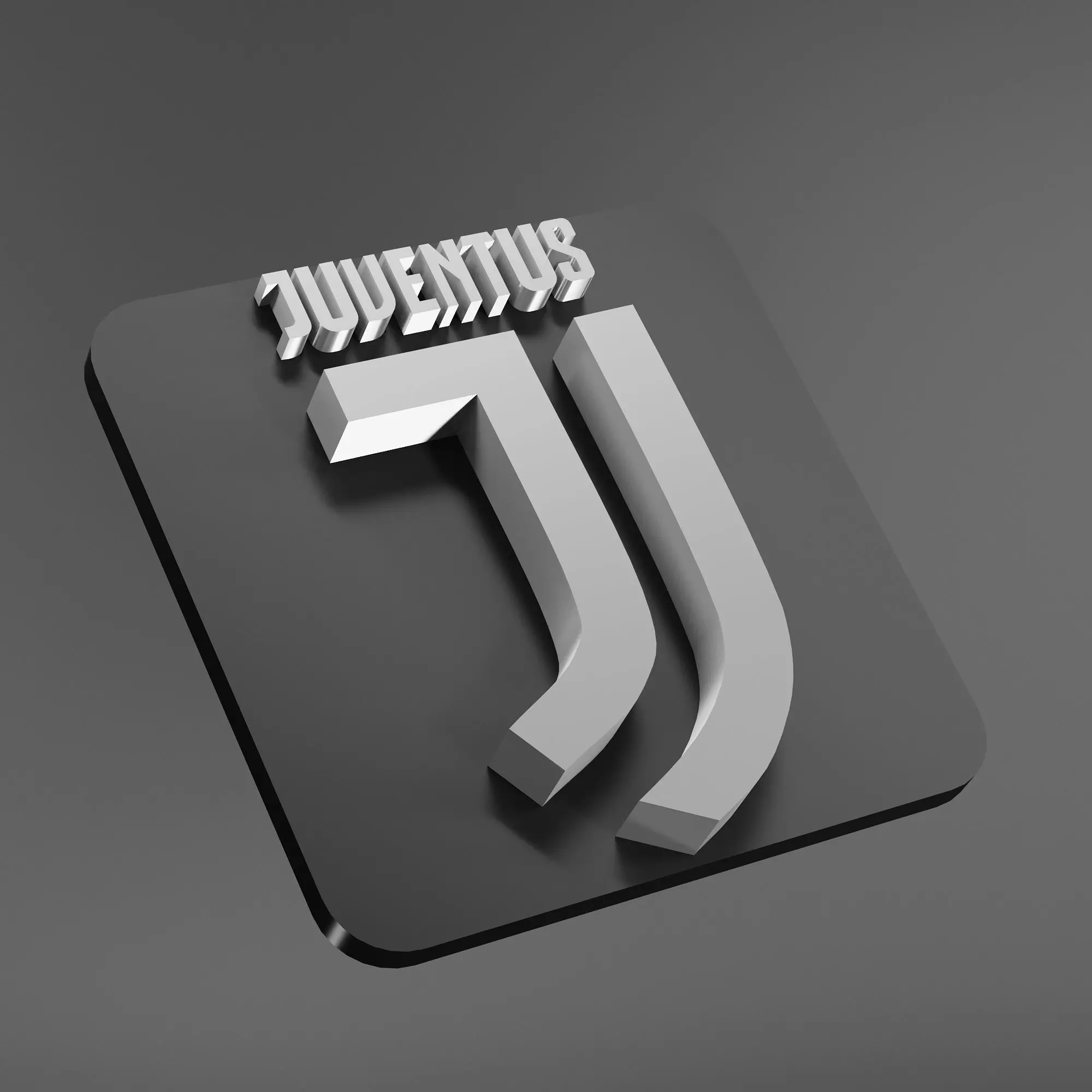 juventus football club logo 3D print model