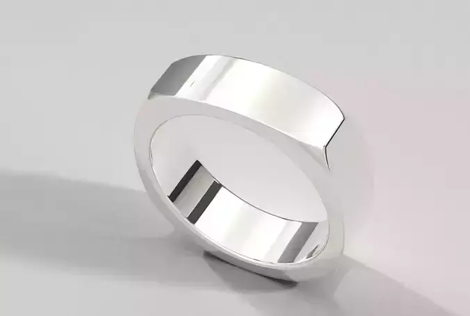 Minimalist Design Angular Ring
