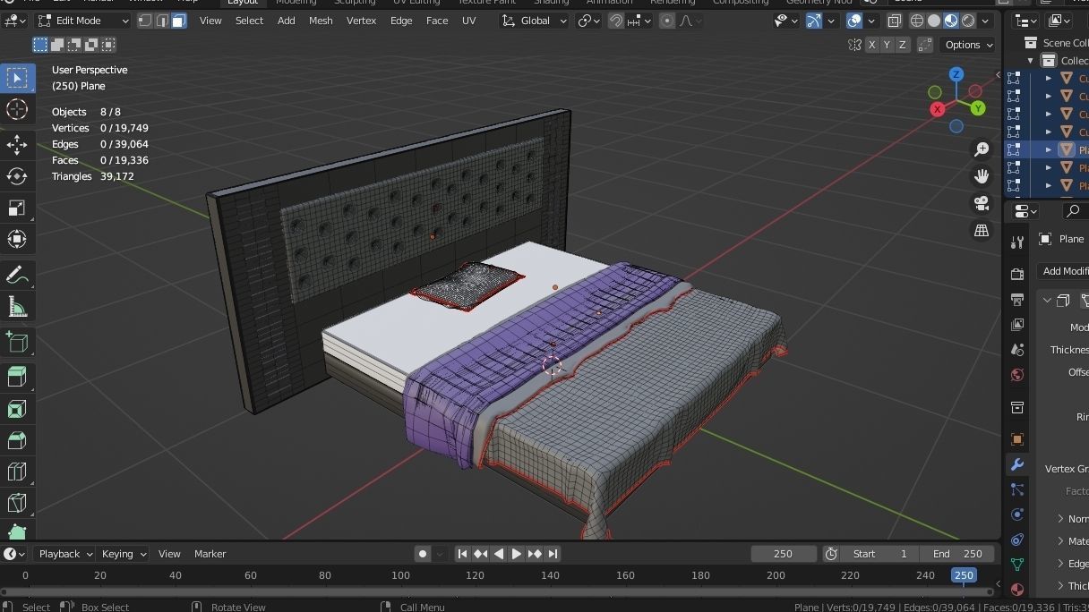 BED MODEL 02 3D model_3