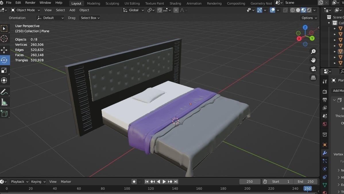 BED MODEL 02 3D model_1