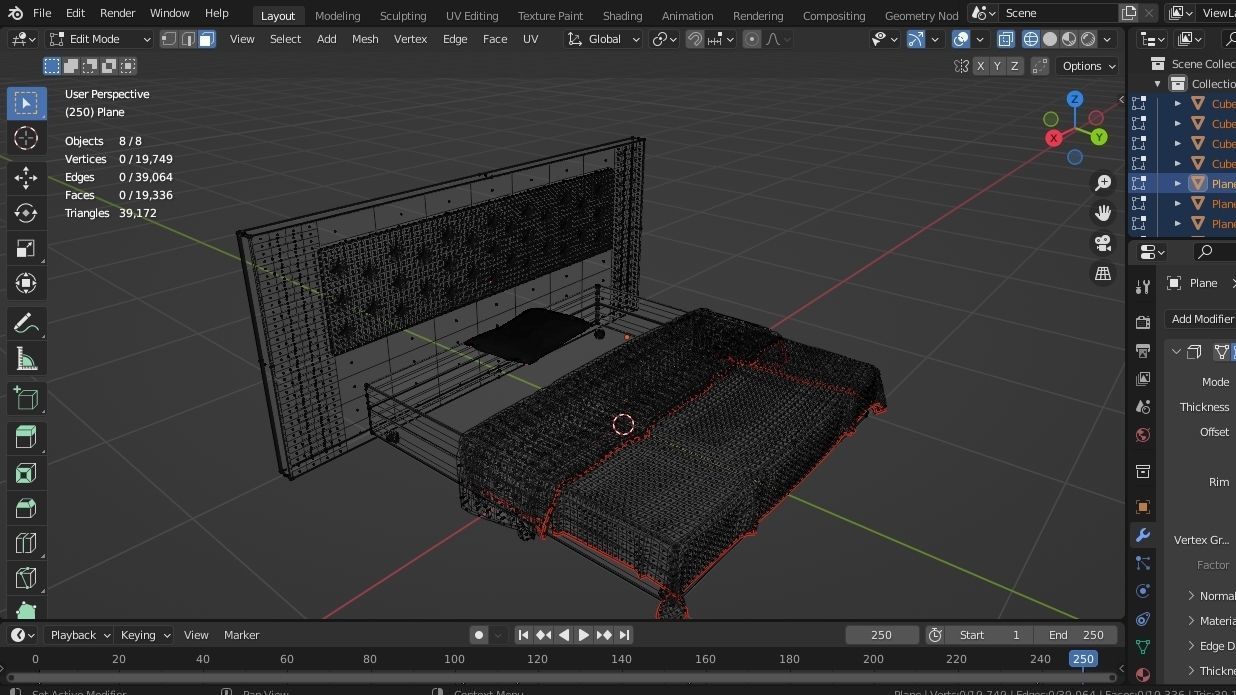 BED MODEL 02 3D model_4