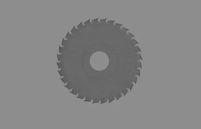 Circular Saw Blade Low-poly 3D model