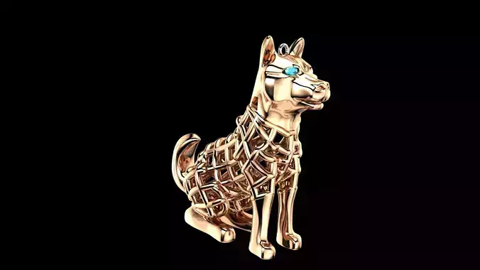 Ciondolo Dog 3D print model