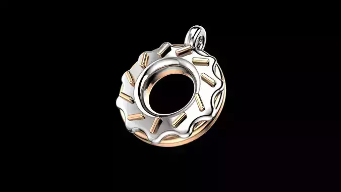 Ciondolo ciambella 3D print model