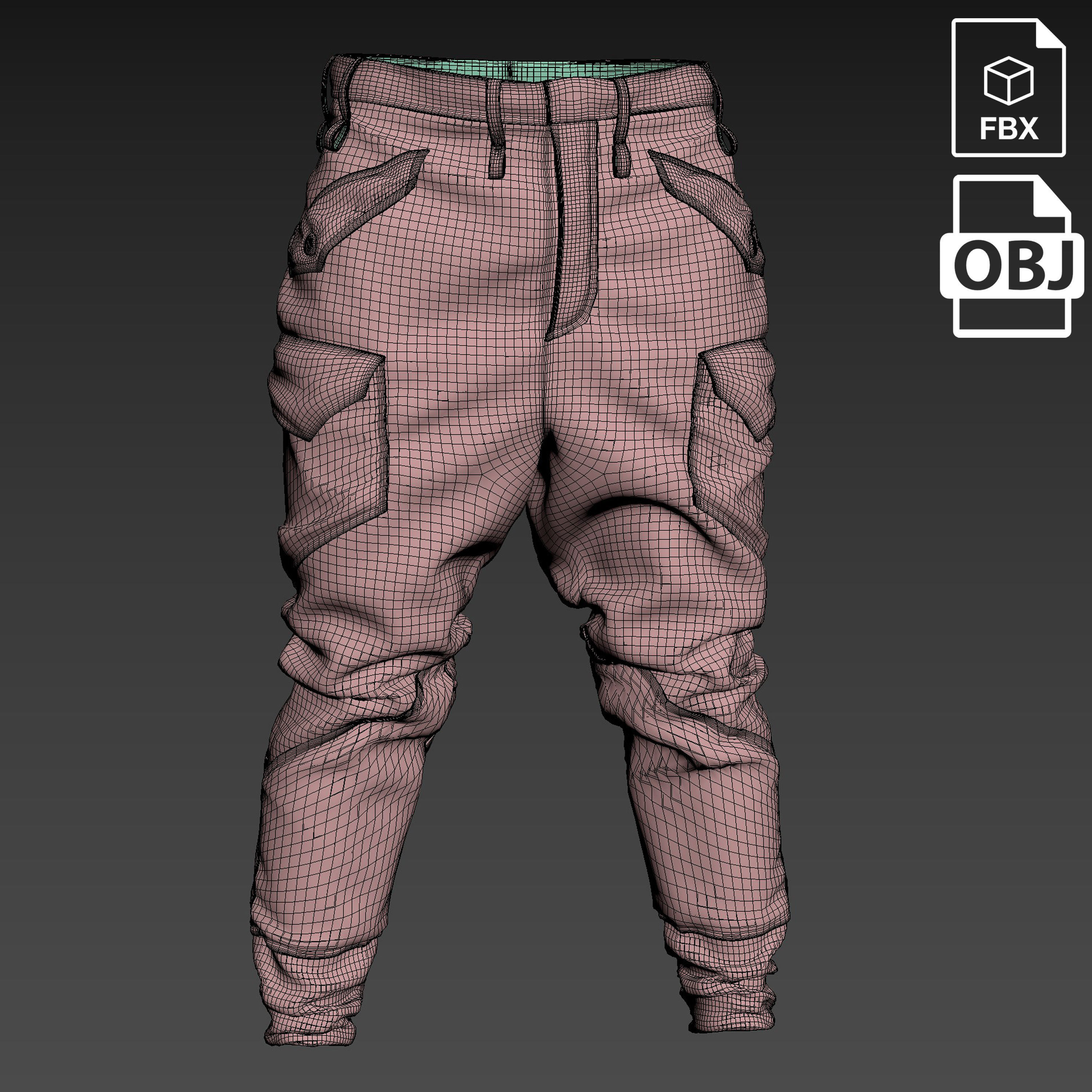 Men Clothes High Poly Clean Retopology 3D model | CGTrader