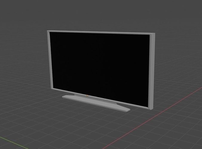 TV for Office Desk Or Living Room Monitor Computer PC Low-poly 3D model