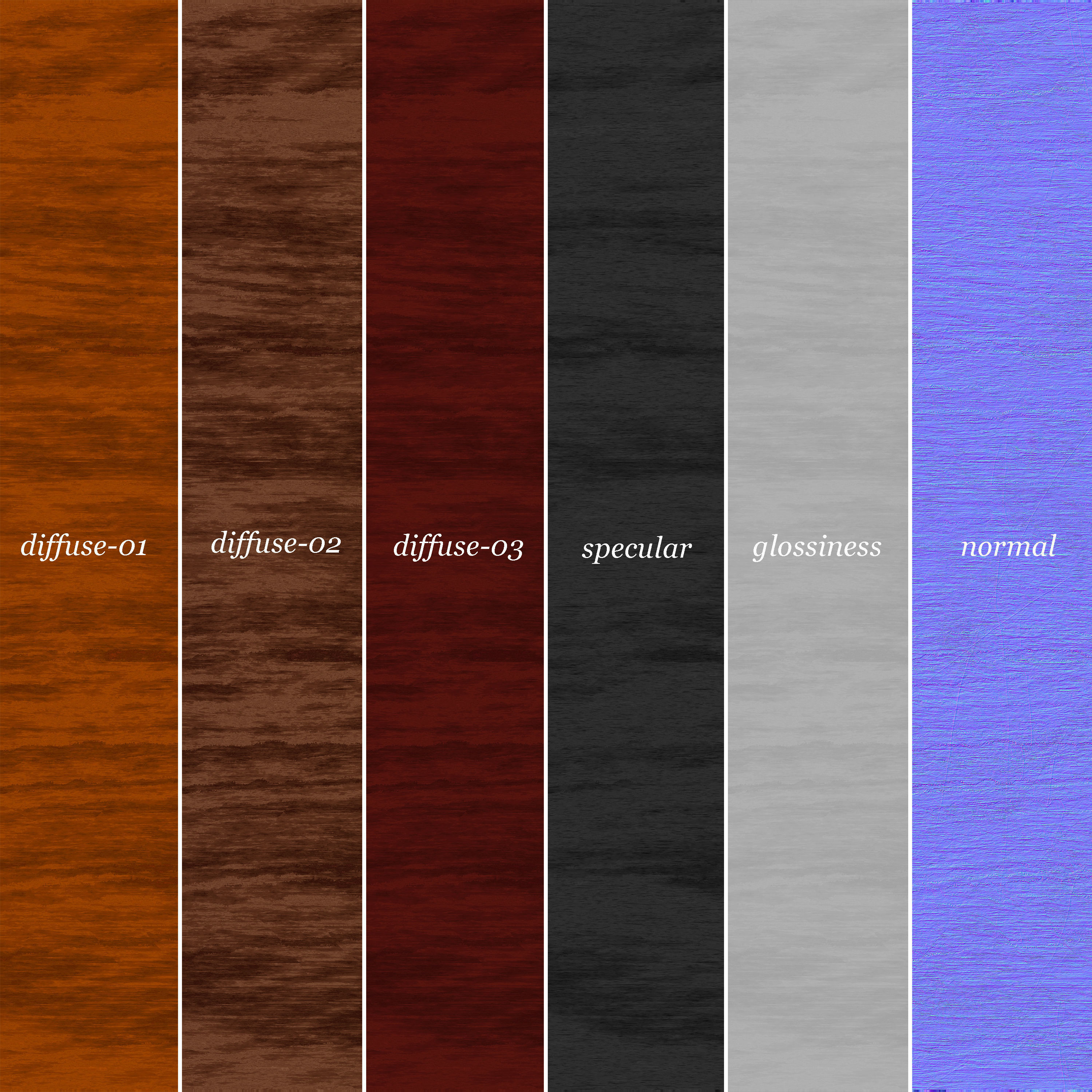   wood textures - 3color- 4k - png - seamless Texture_1