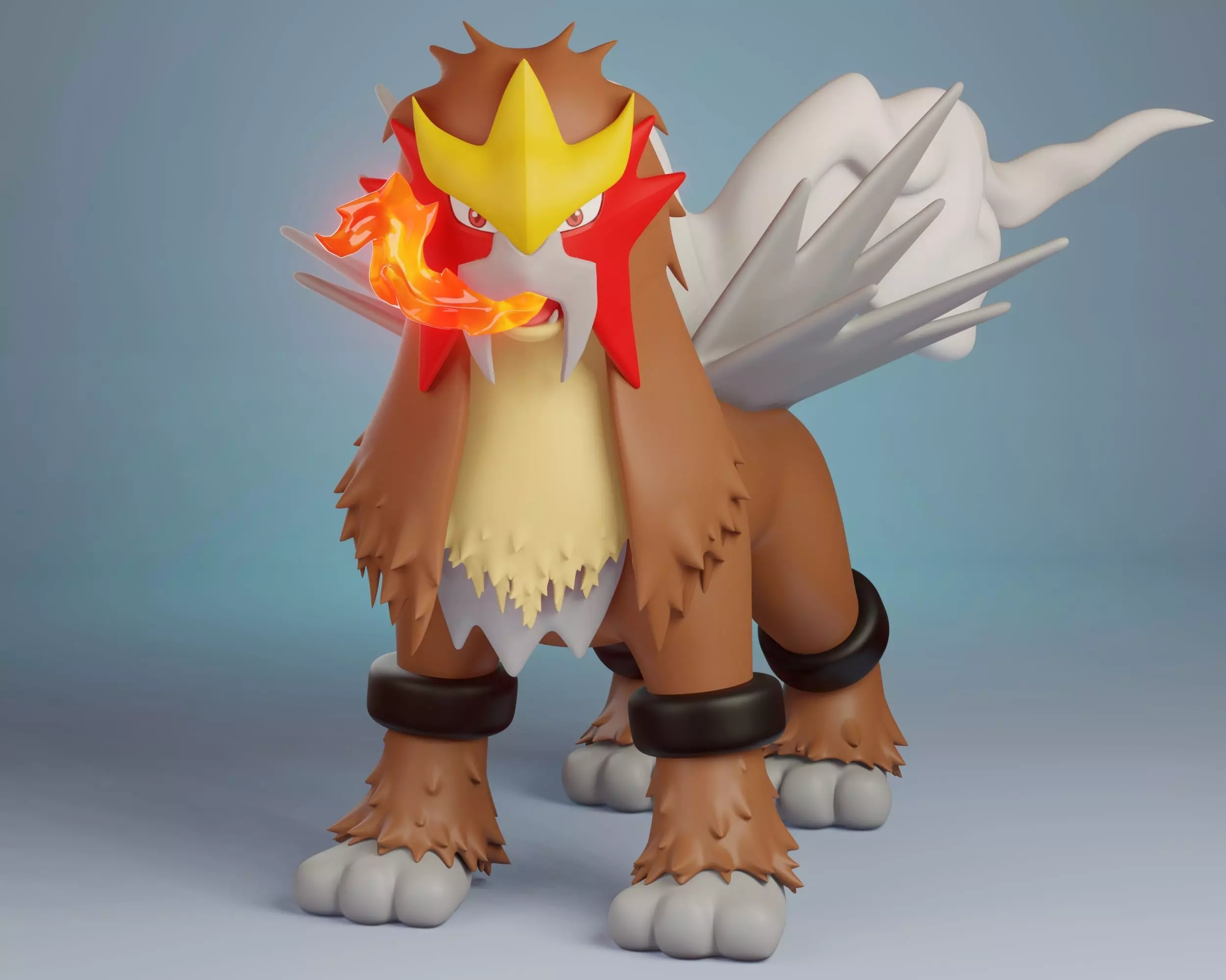pokemon entei 3D print model