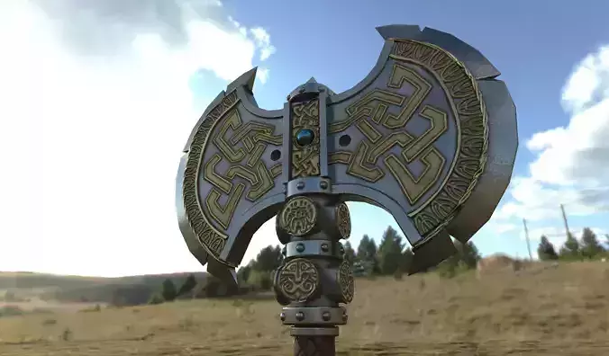 Game Ready Dwarf Axe