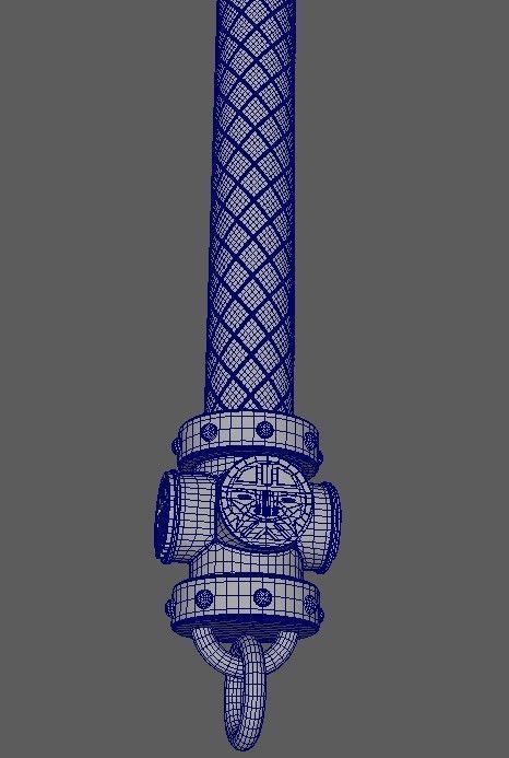 Game Ready Dwarf Axe Free low-poly 3D model_8