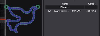 Thin Dove Pendants with Diamonds 3D print model_7