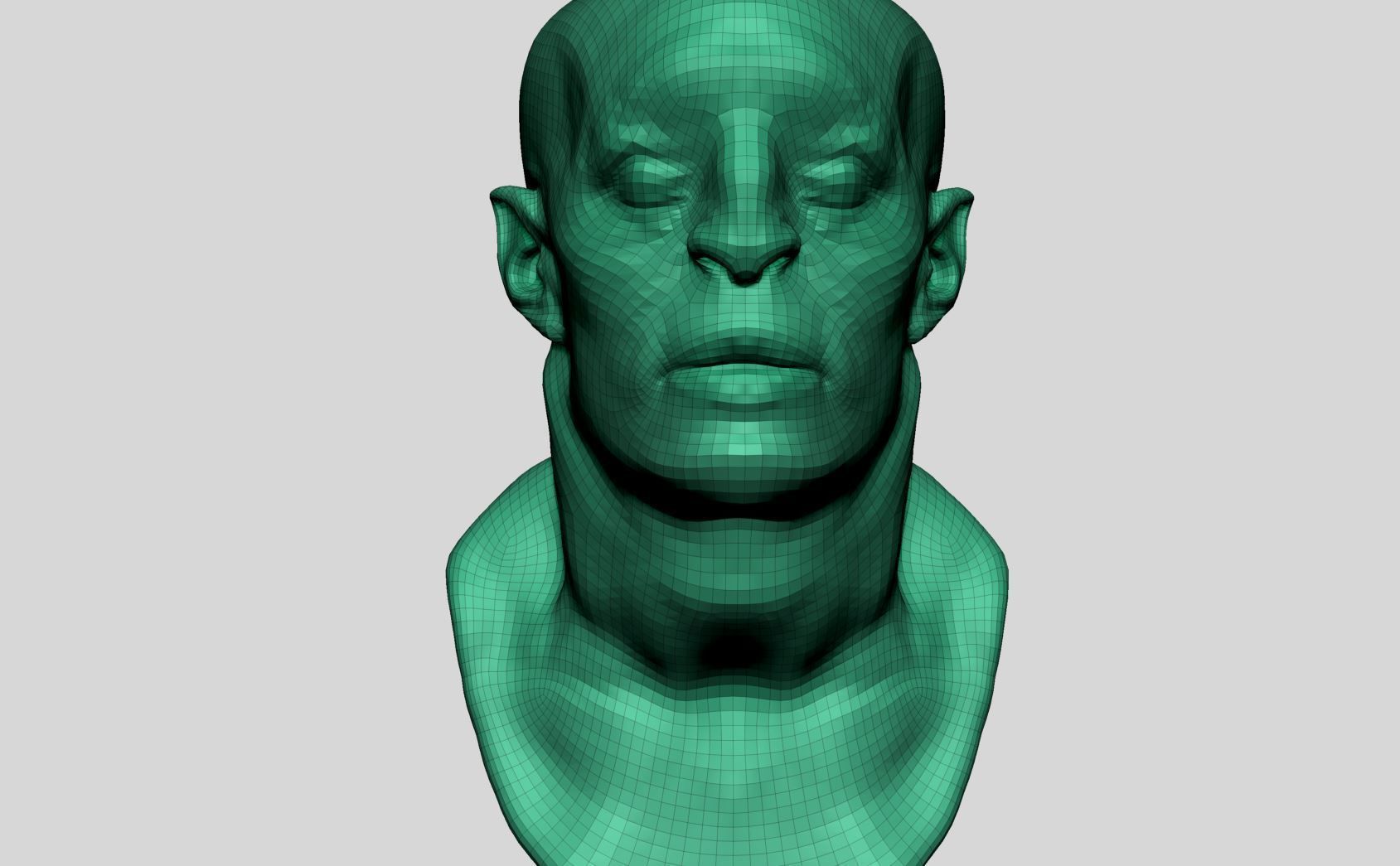 Fantasy Creature Head v11 3D model_10