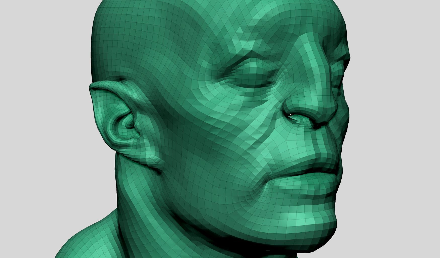 Fantasy Creature Head v11 3D model_11