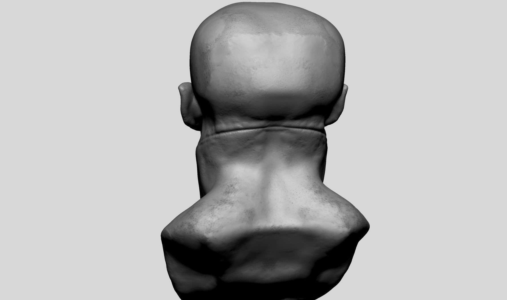 Fantasy Creature Head v11 3D model_4