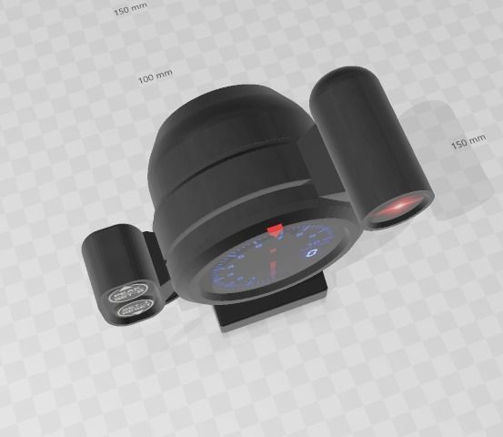 TACHOMETER 1-10 SCALE 3D print model_2