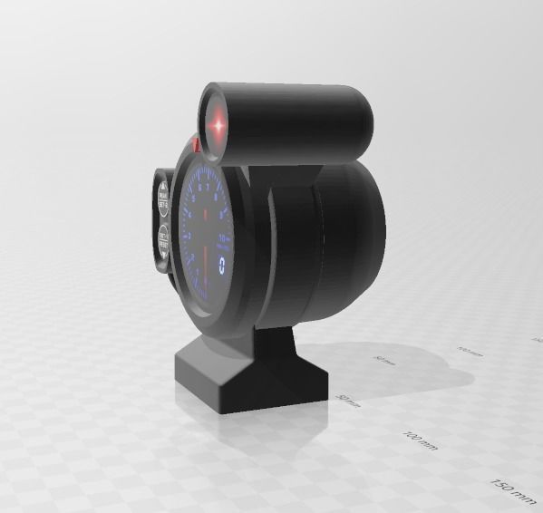 TACHOMETER 1-10 SCALE 3D print model_1