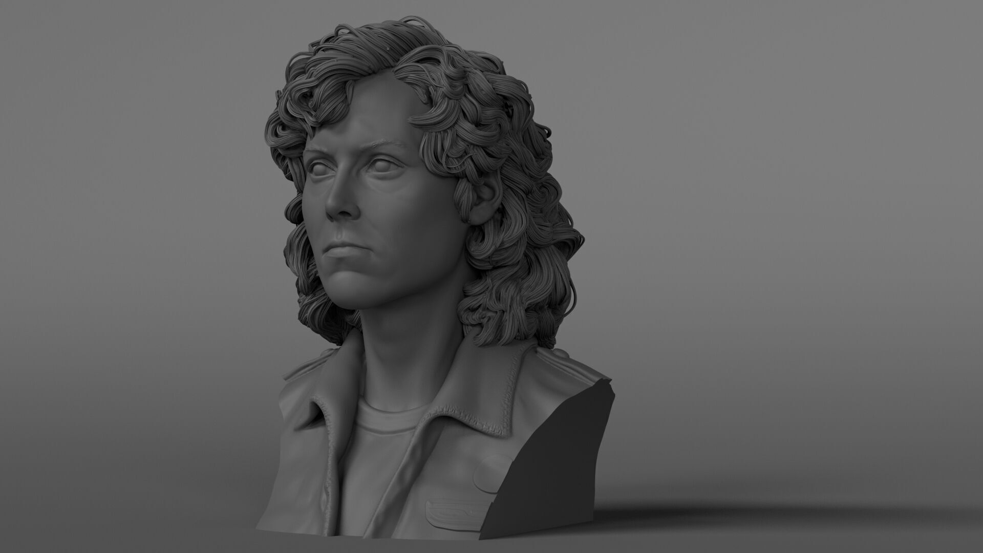 Sigourney Weaver - Ellen Ripley - Alien 3D print model_6