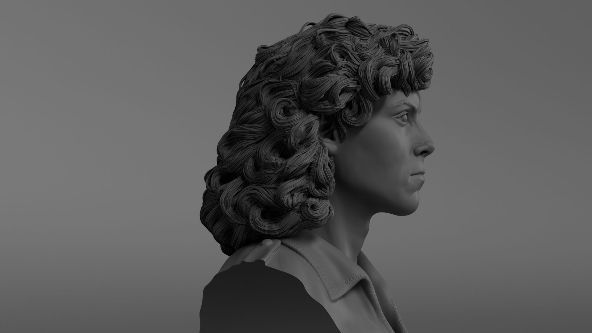Sigourney Weaver - Ellen Ripley - Alien 3D print model_13