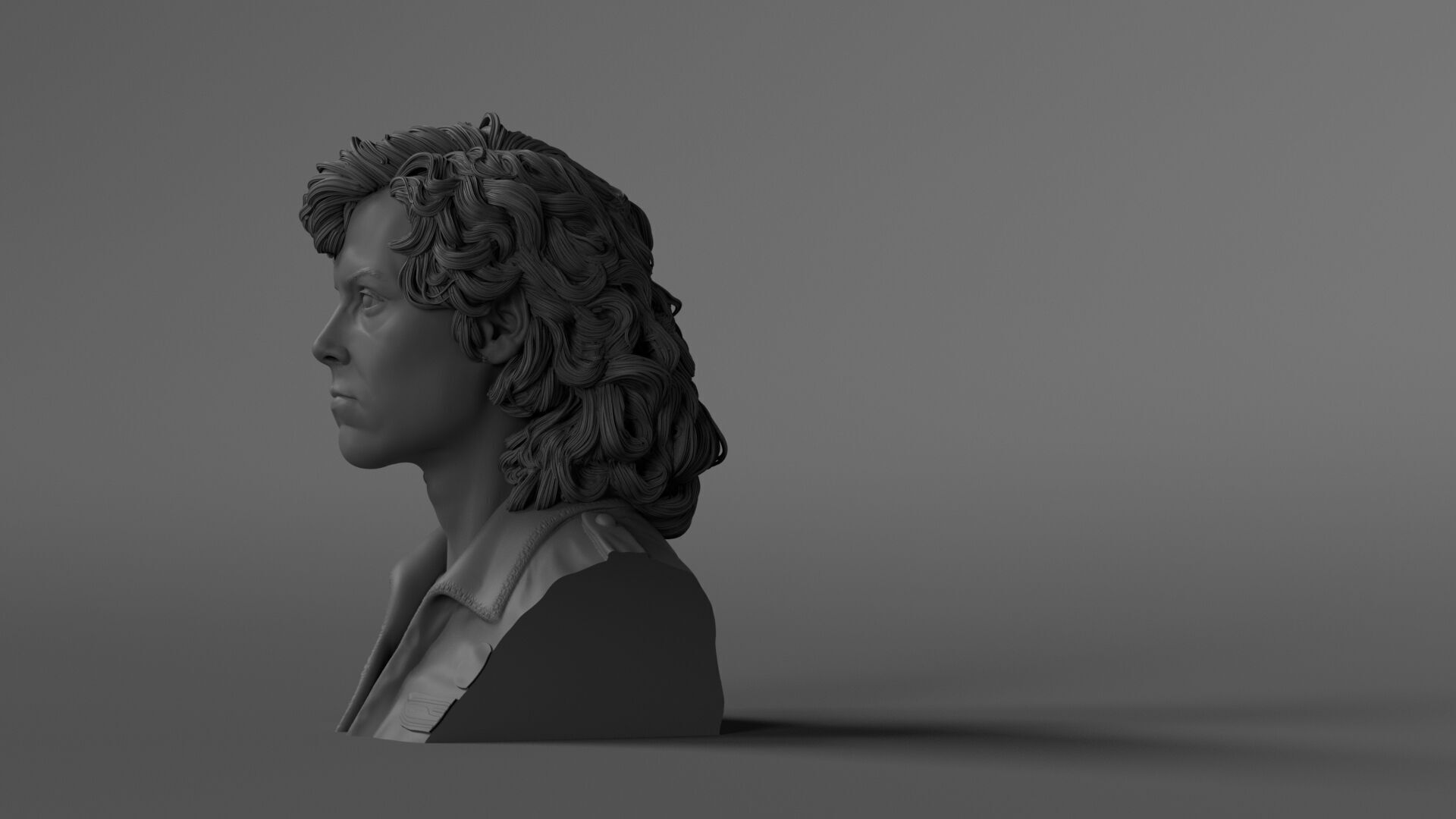 Sigourney Weaver - Ellen Ripley - Alien 3D print model_9