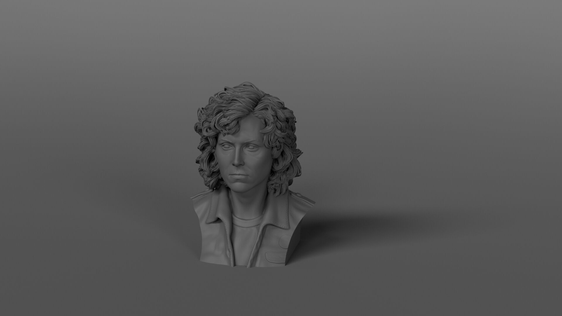 Sigourney Weaver - Ellen Ripley - Alien 3D print model_17