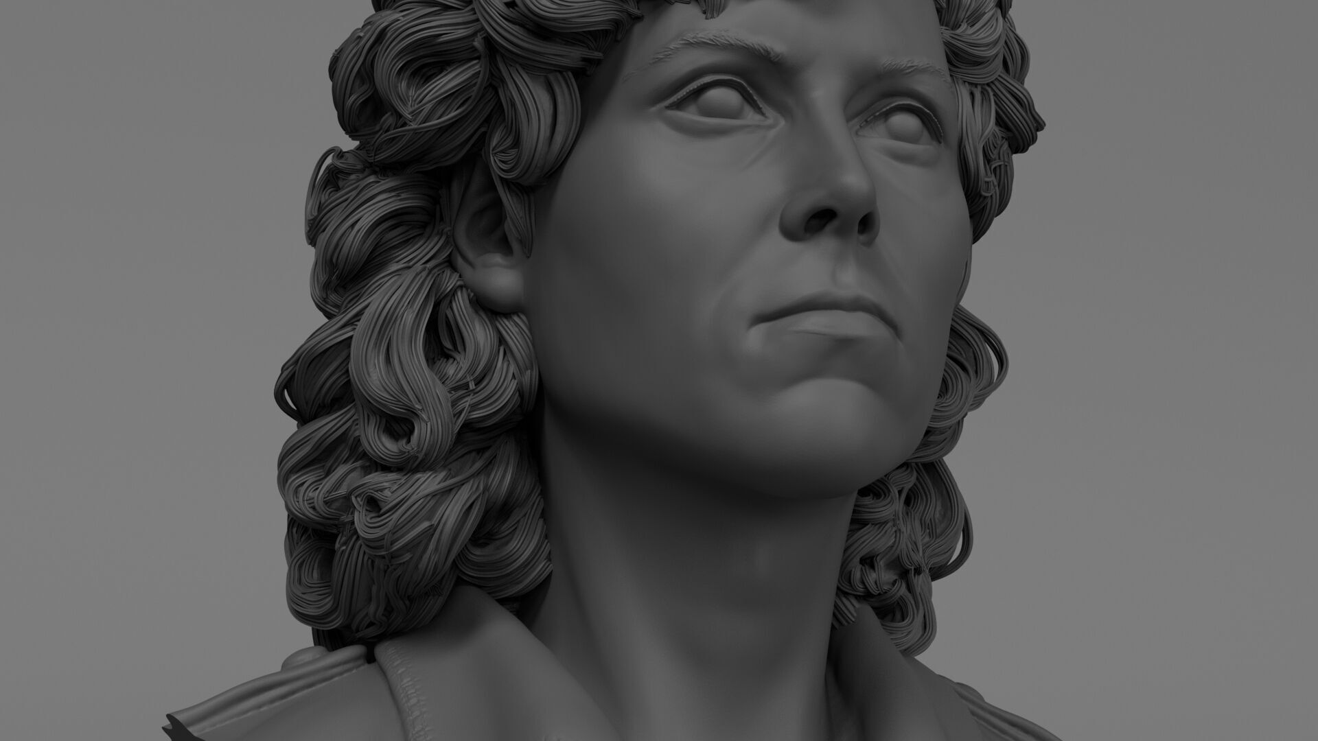 Sigourney Weaver - Ellen Ripley - Alien 3D print model_12