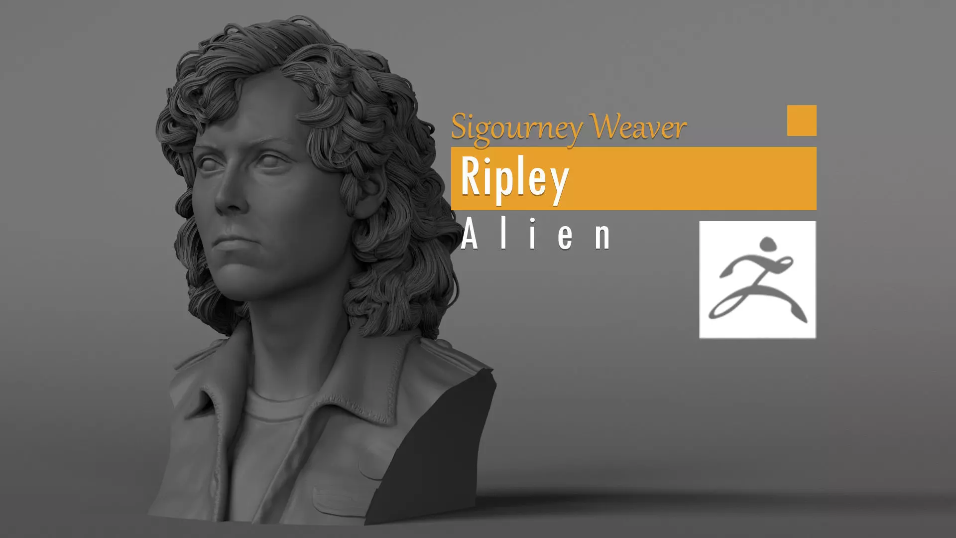 Sigourney Weaver - Ellen Ripley - Alien 3D print model_0