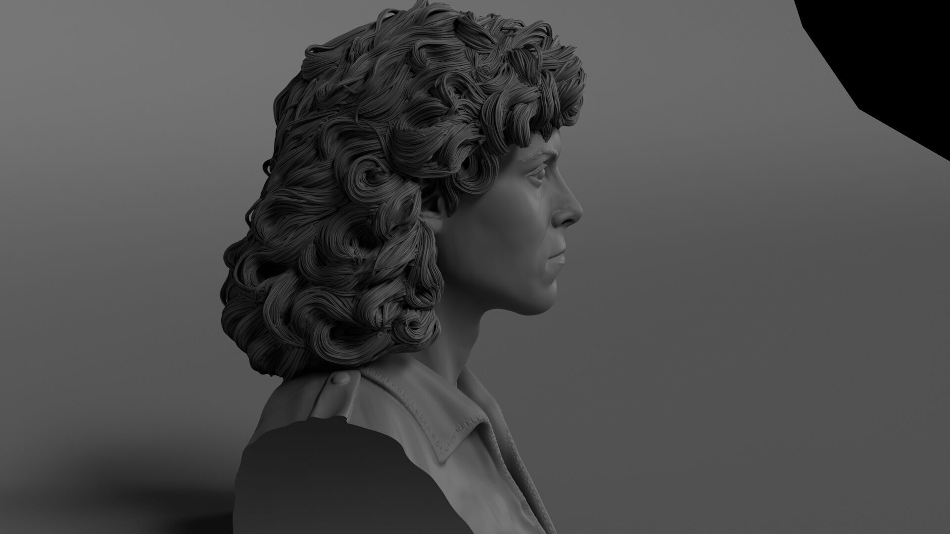 Sigourney Weaver - Ellen Ripley - Alien 3D print model_3