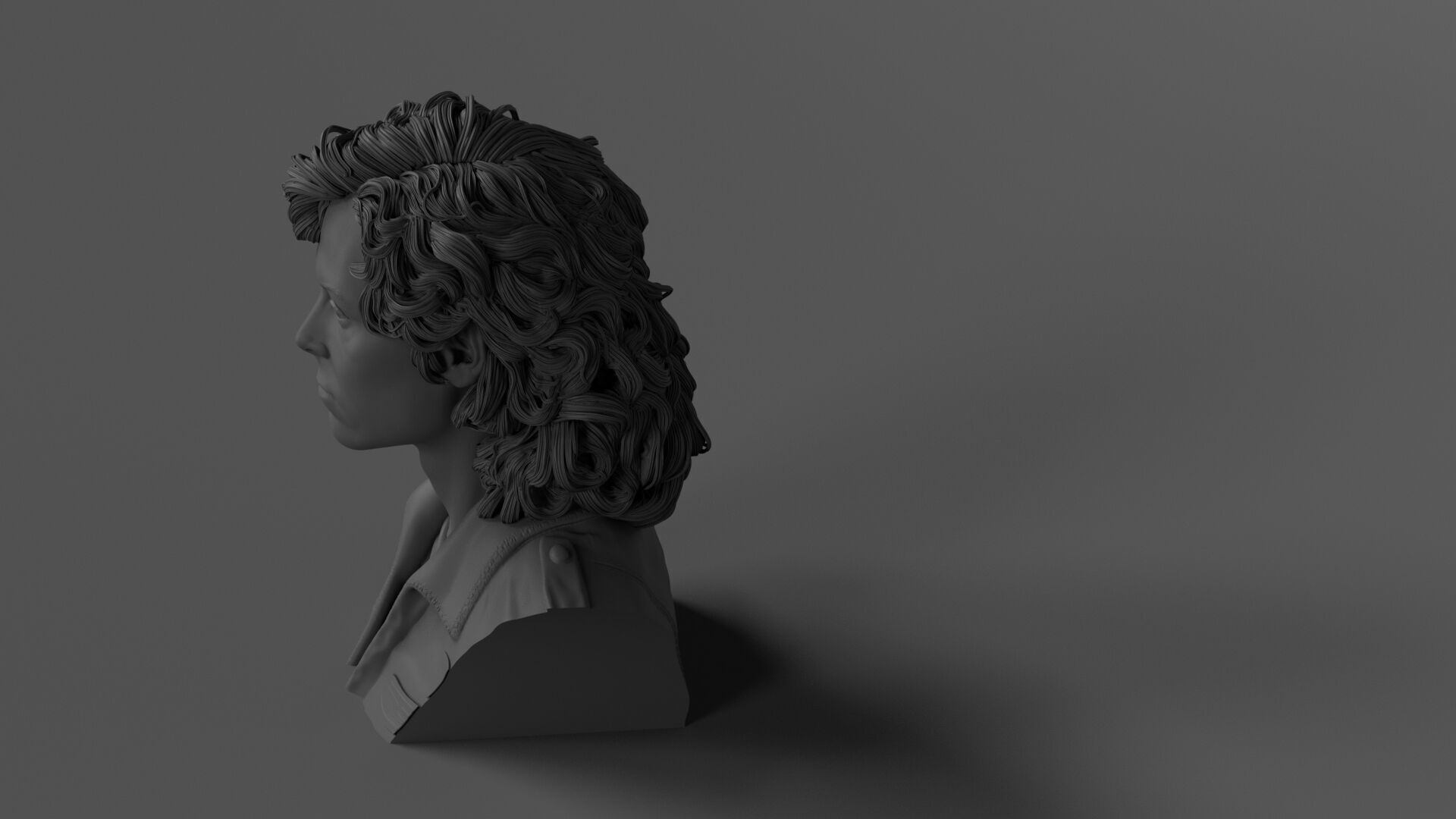 Sigourney Weaver - Ellen Ripley - Alien 3D print model_1