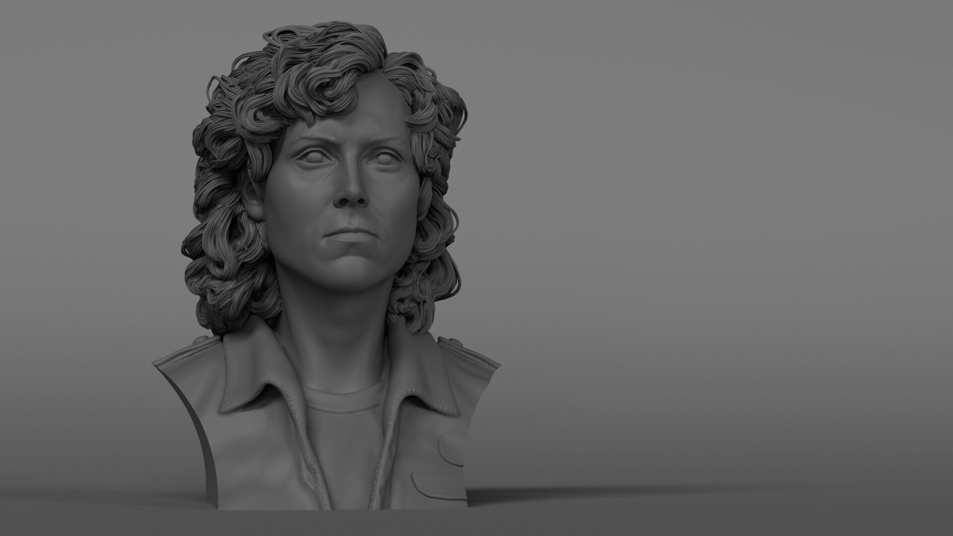 Sigourney Weaver - Ellen Ripley - Alien 3D print model_7