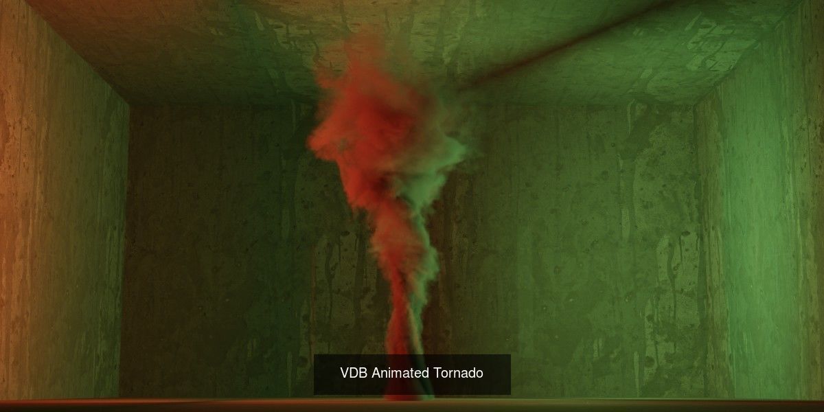 VDB Animated Tornado Pack 3D Model Collection_4