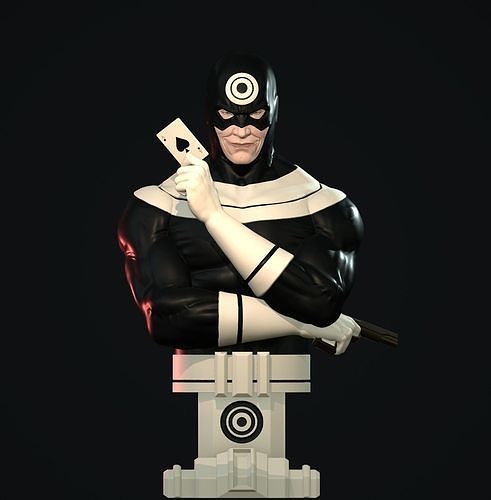 CLASSIC BULLSEYE BUST 3D print model