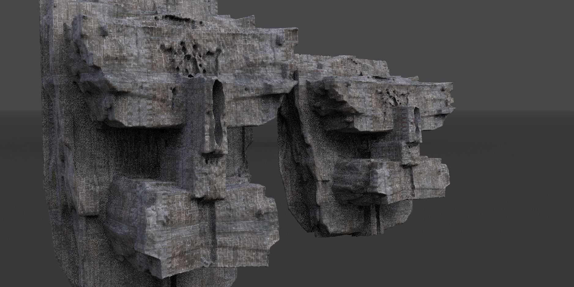 Ancient Mayan carving Wall Art 2 designs 3D model_1