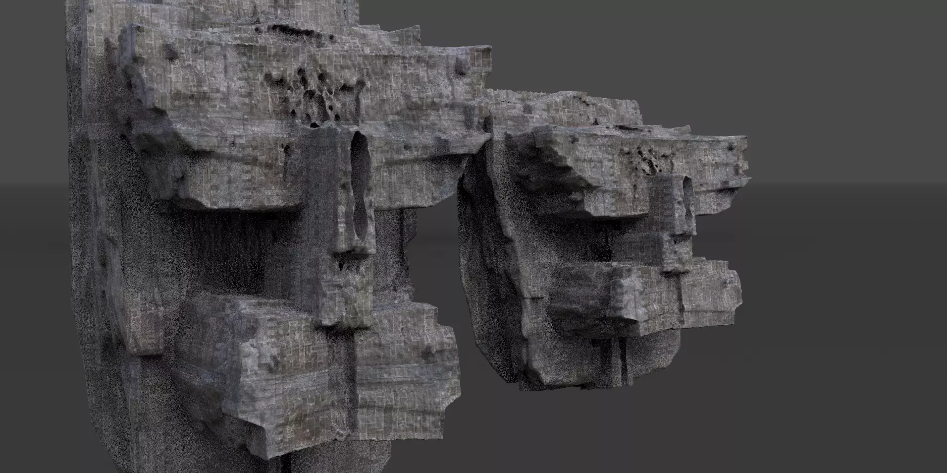 Ancient Mayan carving Wall Art 2 designs 3D model_0