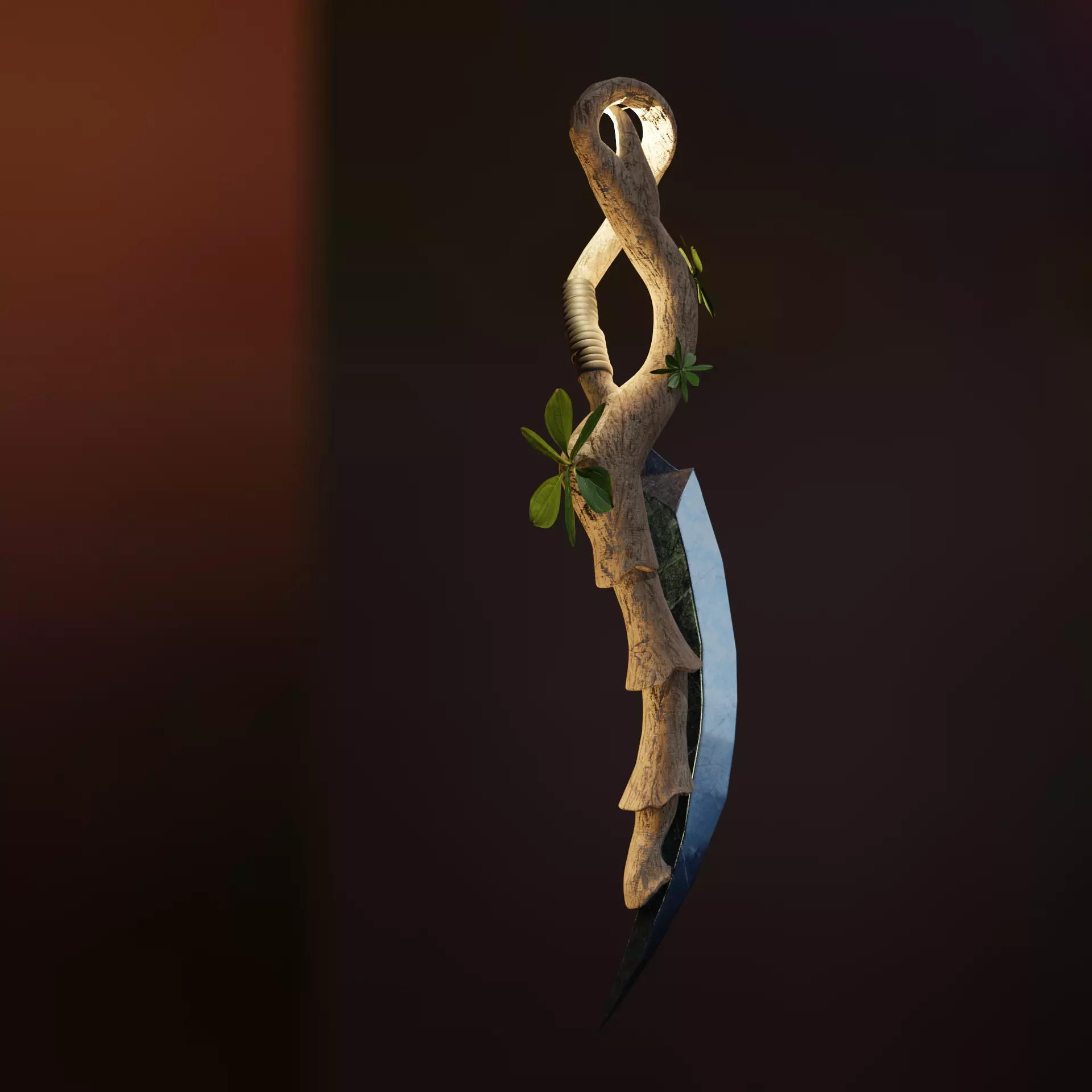 Knife in Wood 3D model
