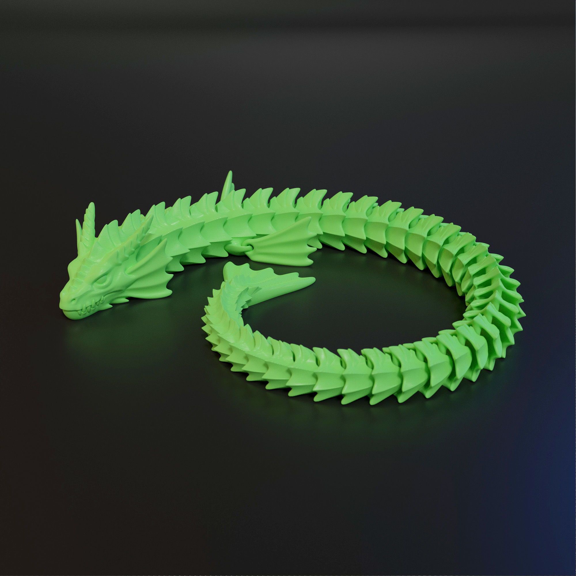 ARTICULATED SEA DRAGON 3D print model_6