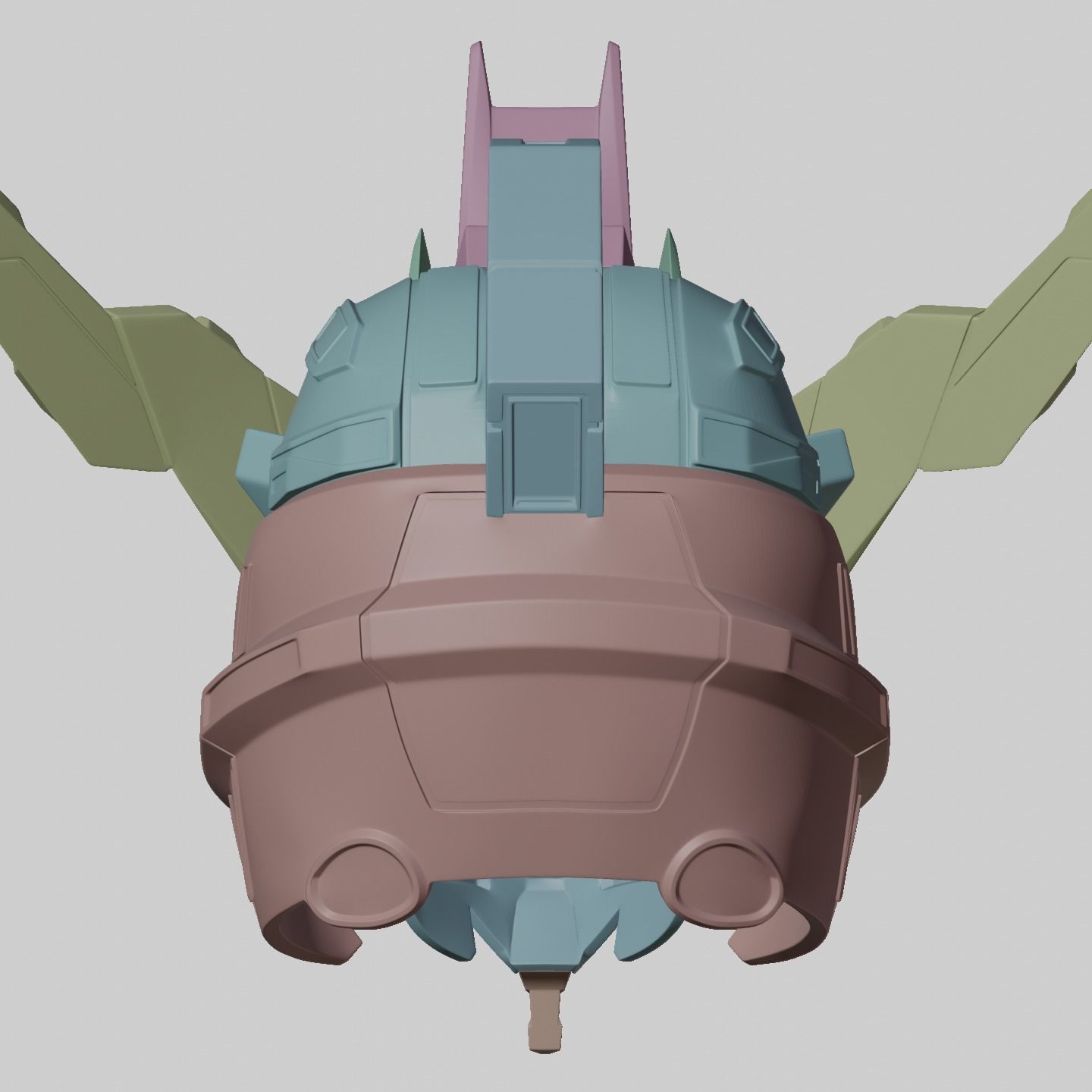 GUNDAM VIDAR HELMET 3D PRINT MODEL 3D print model_9