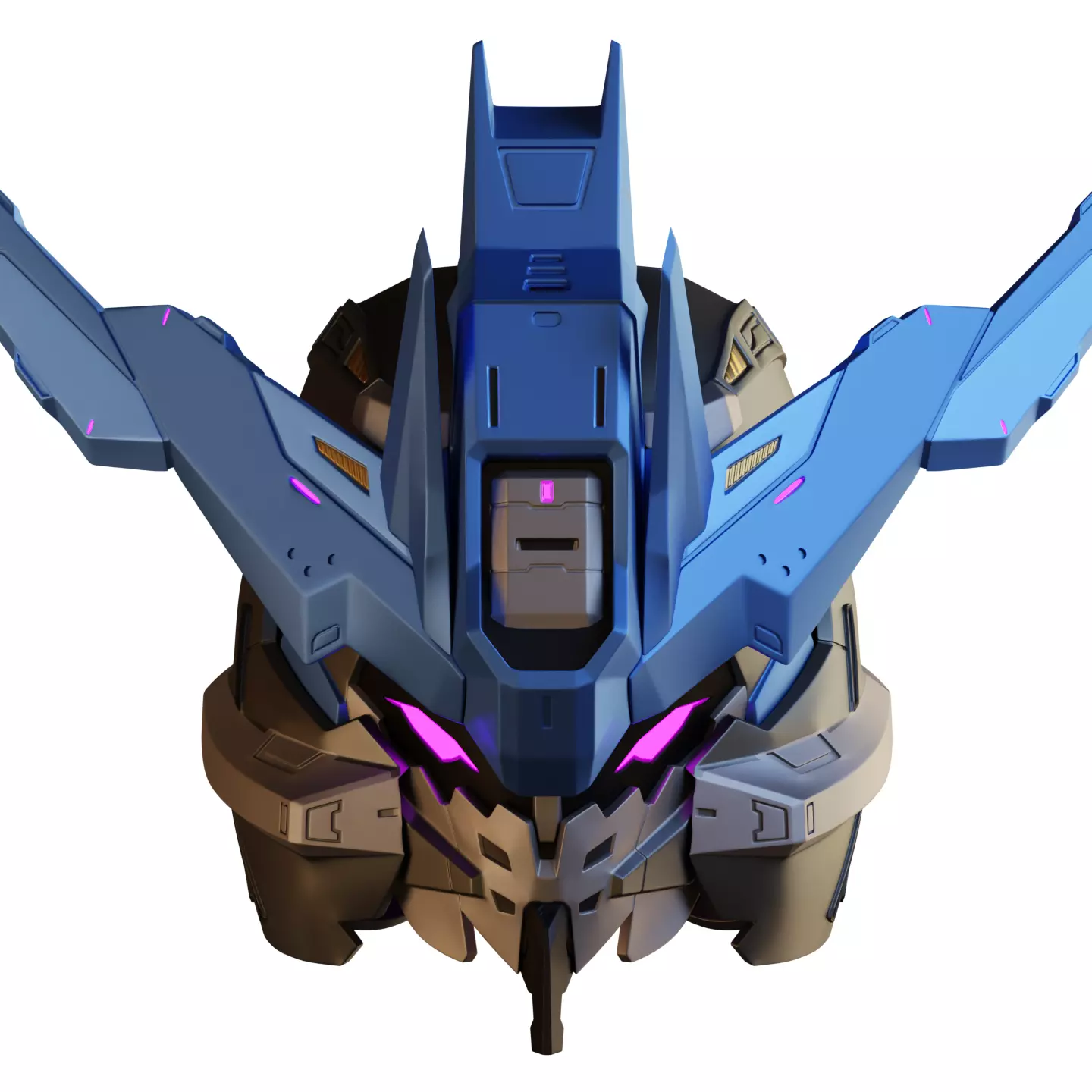 GUNDAM VIDAR HELMET 3D PRINT MODEL 3D print model_0