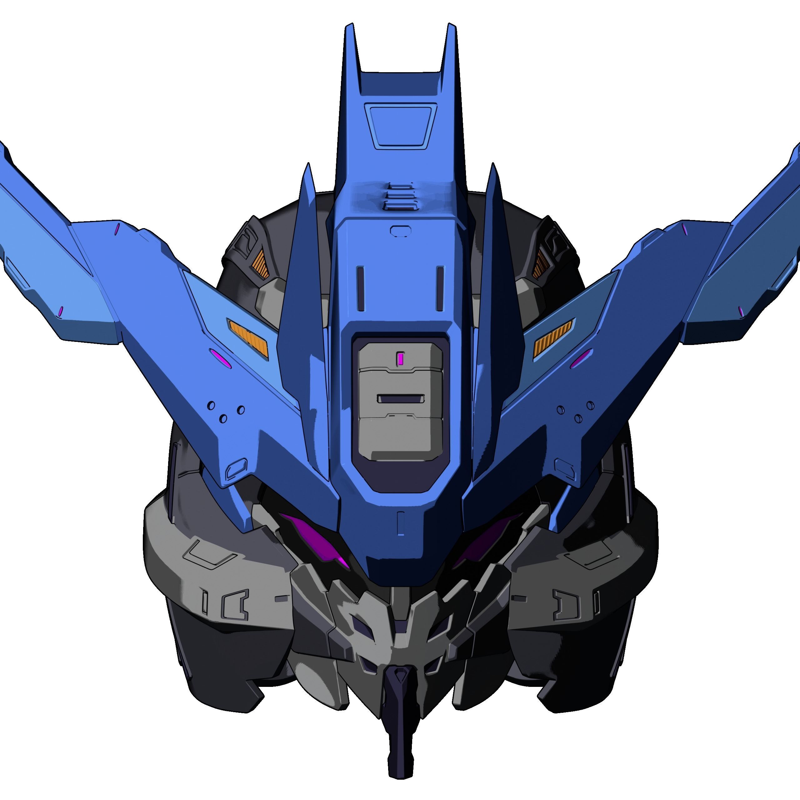 GUNDAM VIDAR HELMET 3D PRINT MODEL 3D print model_2