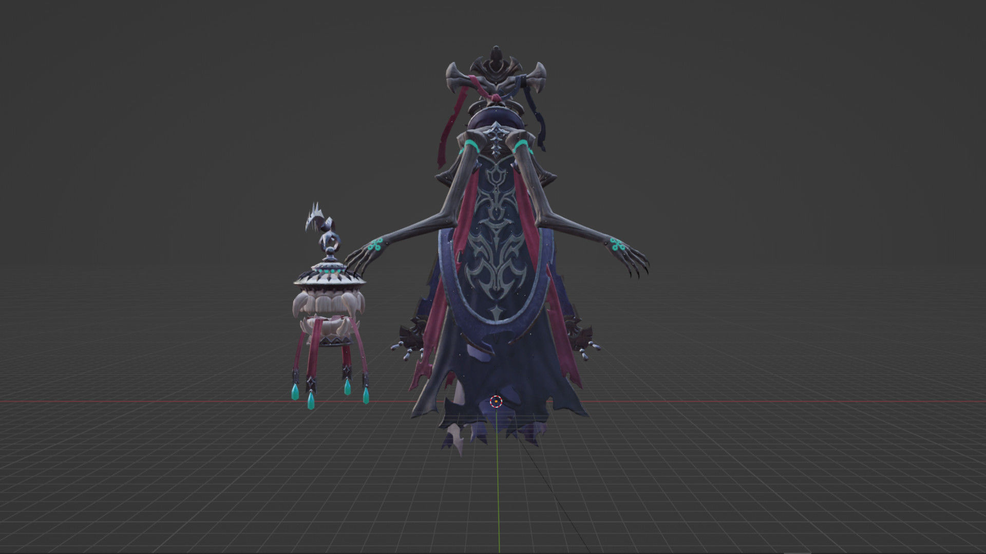 Demon Woman Low-poly 3D model_3
