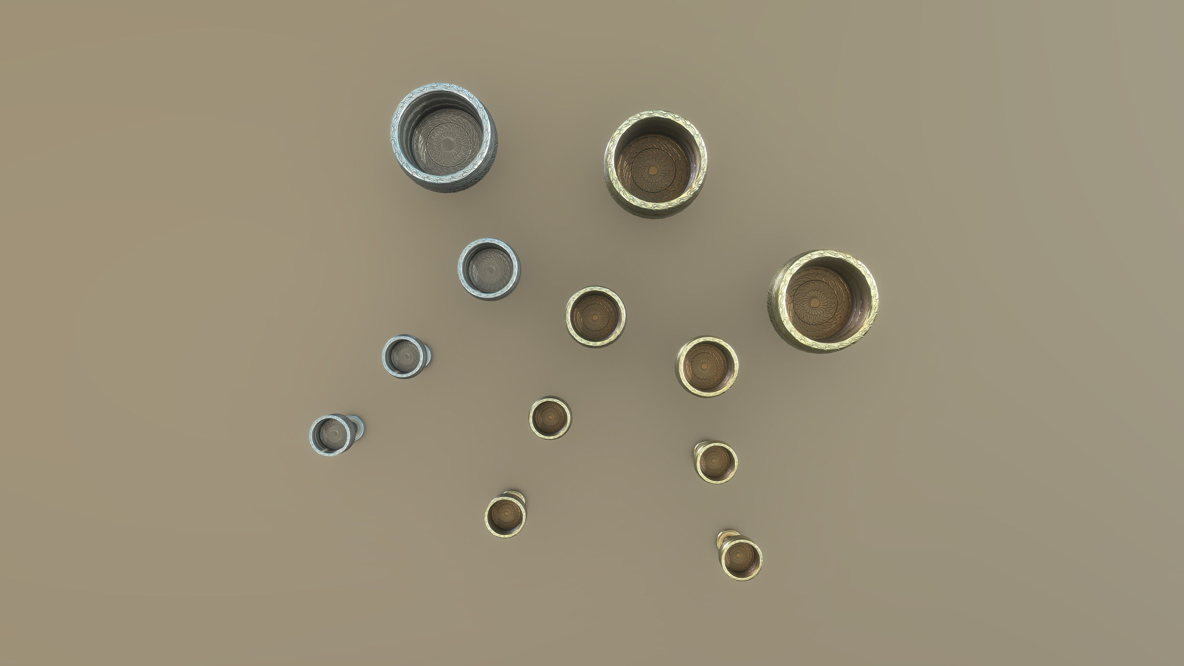 Stylized PBR Chalice Pack Low-poly 3D model_8